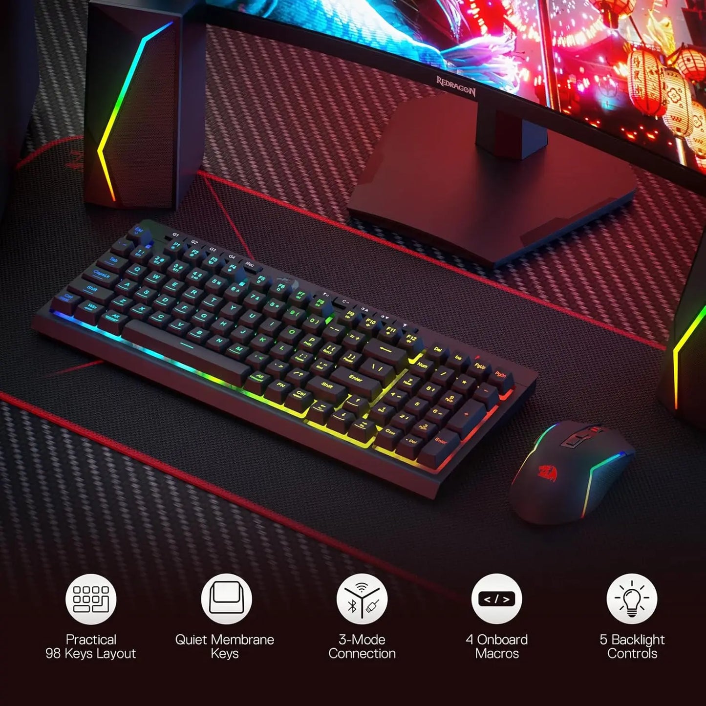 S142 Vanguard | Wireless RGB Silent Gaming Bundle
