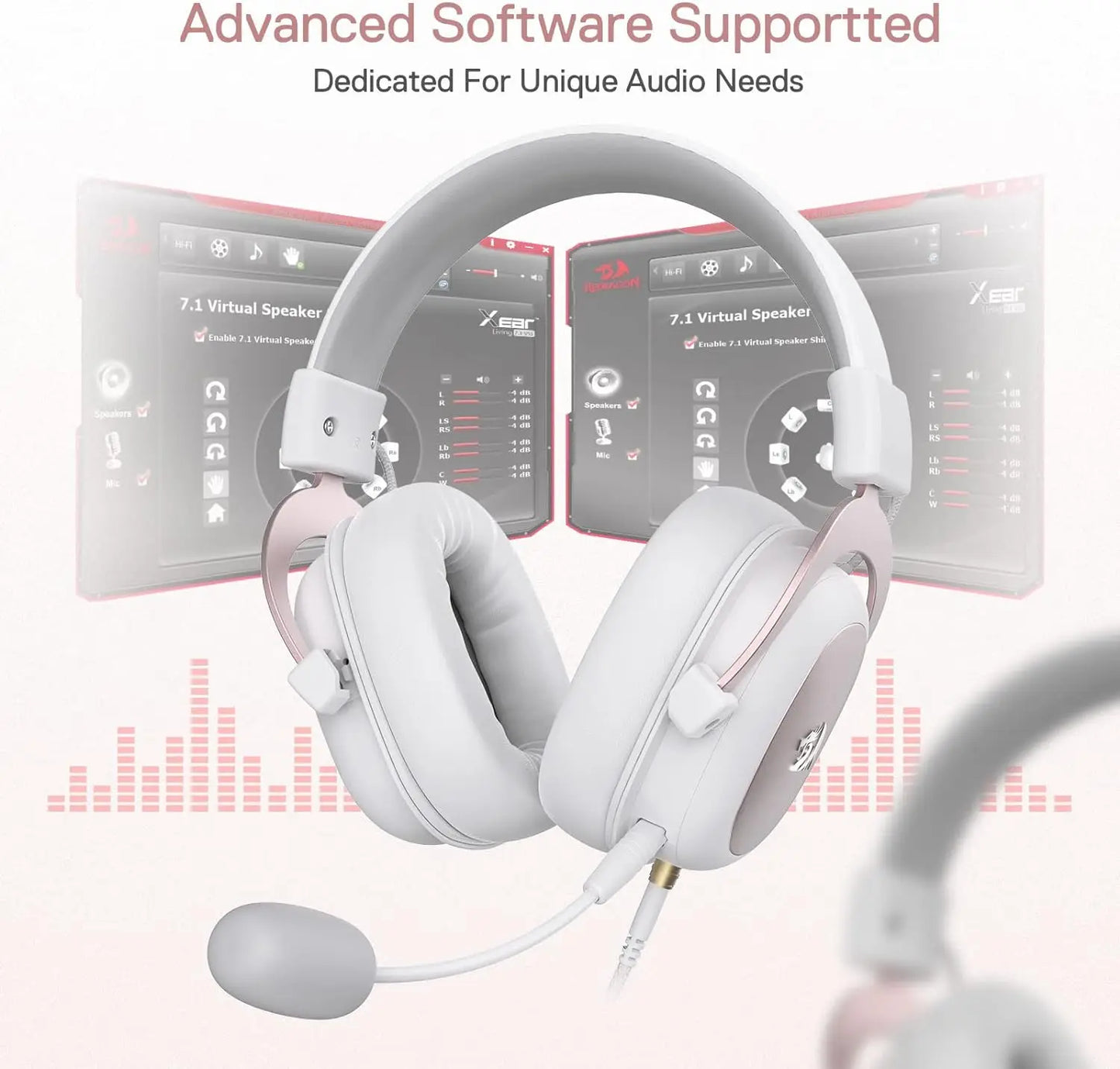 H510 Zeus Pure White | Pro-Grade Studio Gaming Headset
