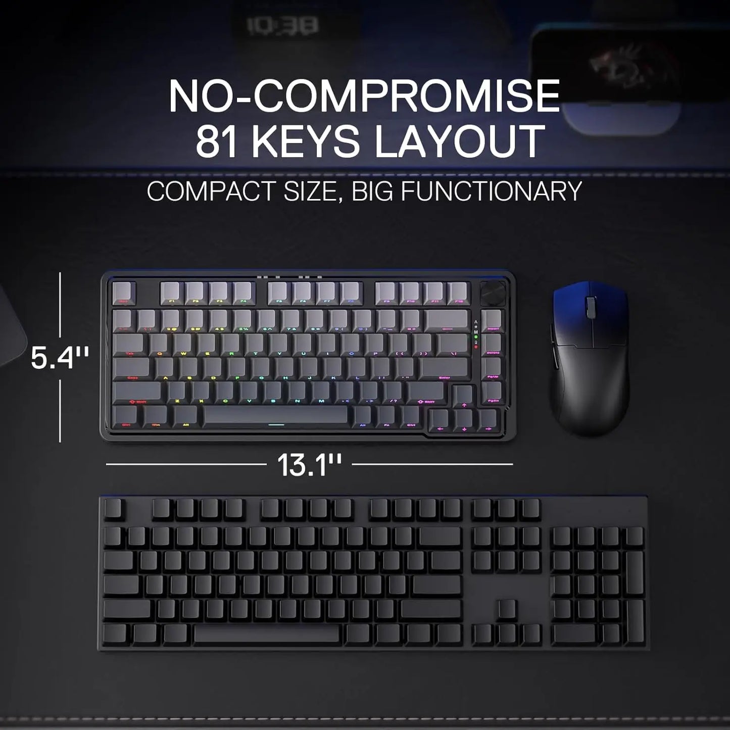 Mirage 75% Gasket-Mounted Mechanical Keyboard | Pro Triple-Mode Wireless