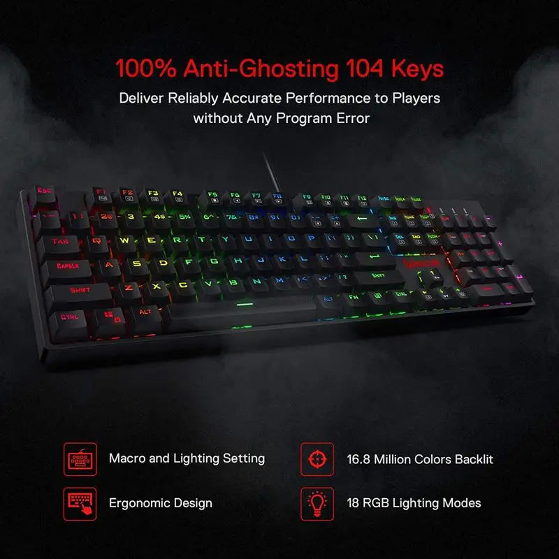 SURARA K582 Apex | Quiet Red Switch Gaming Keyboard