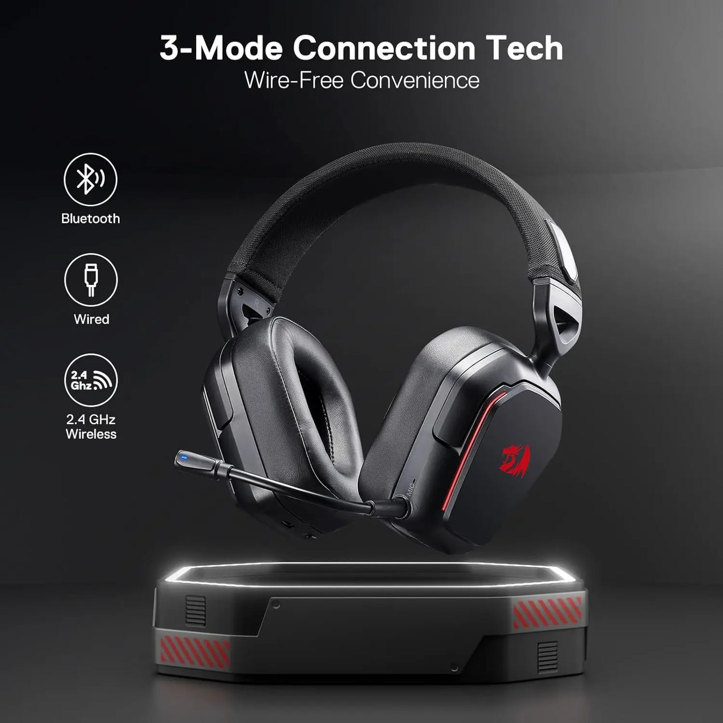 Apex H868 | 3-Mode Wireless 7.1 Surround Sound Gaming Headset