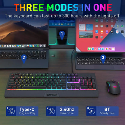 S151 PRO Eclipse | Wireless Hybrid Keyboard & Mouse Suite