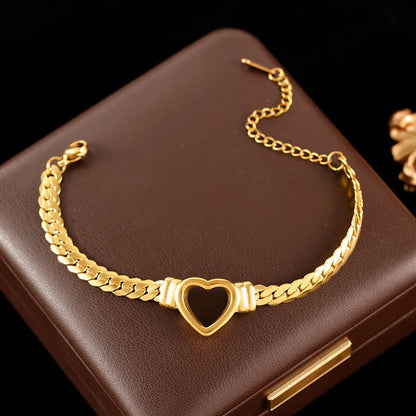 Luxe Heart Chain Set