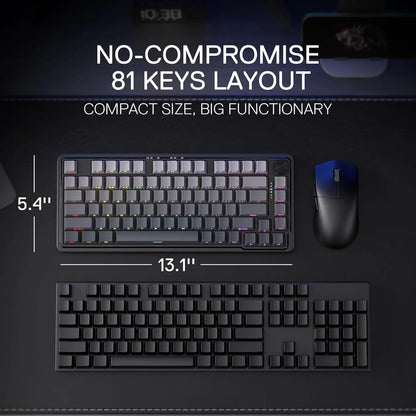Mirage 75% Gasket-Mounted Mechanical Keyboard | Pro Triple-Mode Wireless