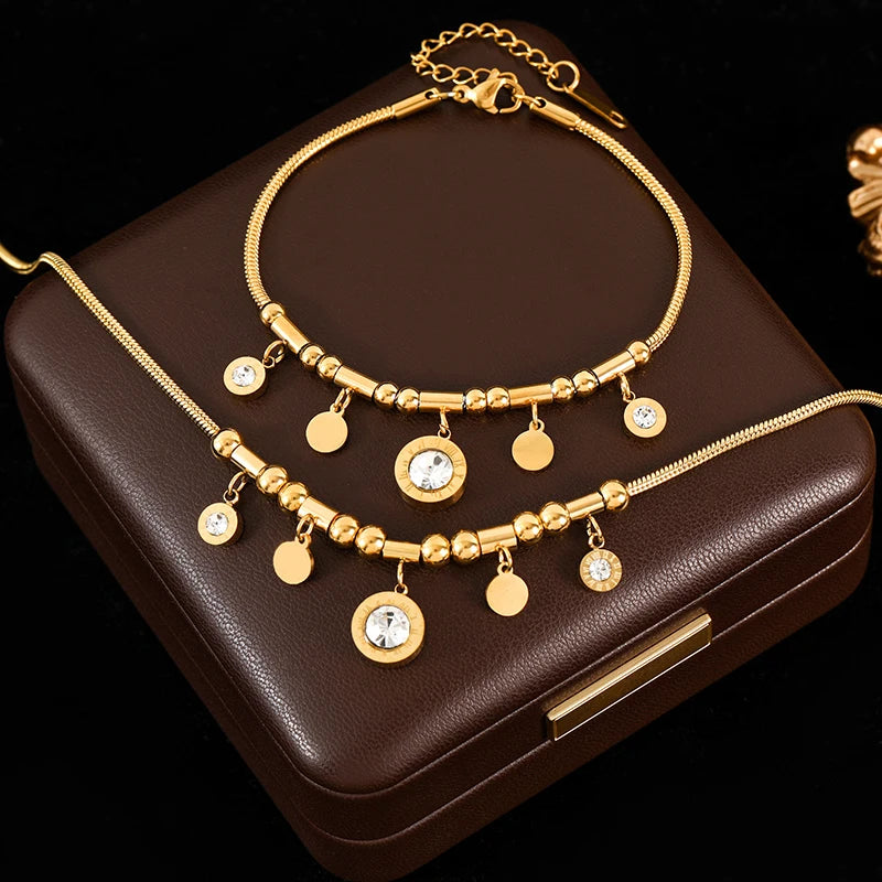 Luxe Heart Chain Set
