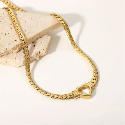 Luxe Heart Chain Set