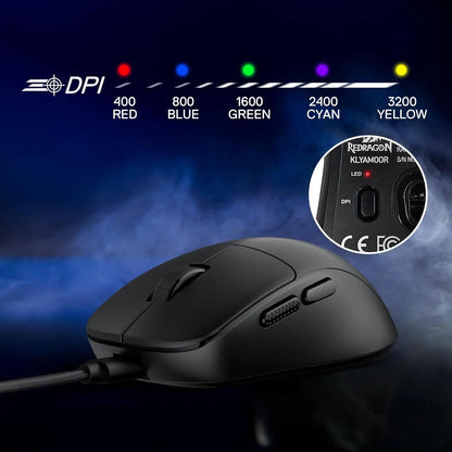 Feather M817 | 37g Ultra-Lightweight 24,000 DPI Gaming Mouse