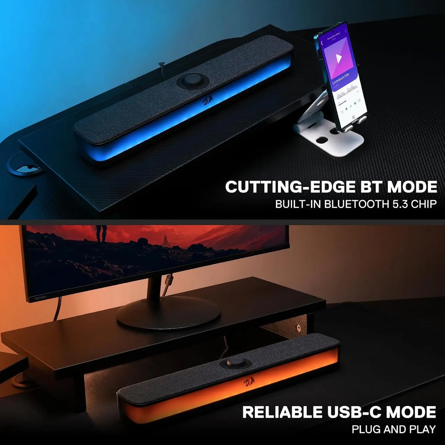 Zenith 2.0 Acoustic Soundbar | Dual-Mode Desktop Audio Matrix