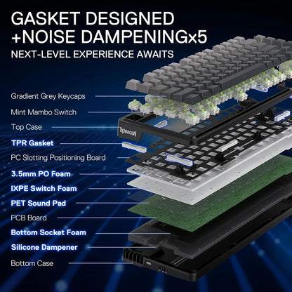 Mirage 75% Gasket-Mounted Mechanical Keyboard | Pro Triple-Mode Wireless